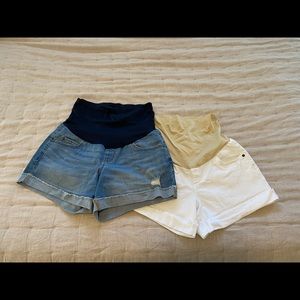 Two maternity shorts
